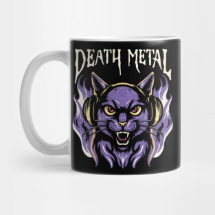 Death Metal Satanic Baphomet Cat Mug